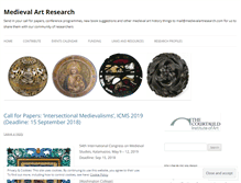Tablet Screenshot of medievalartresearch.com